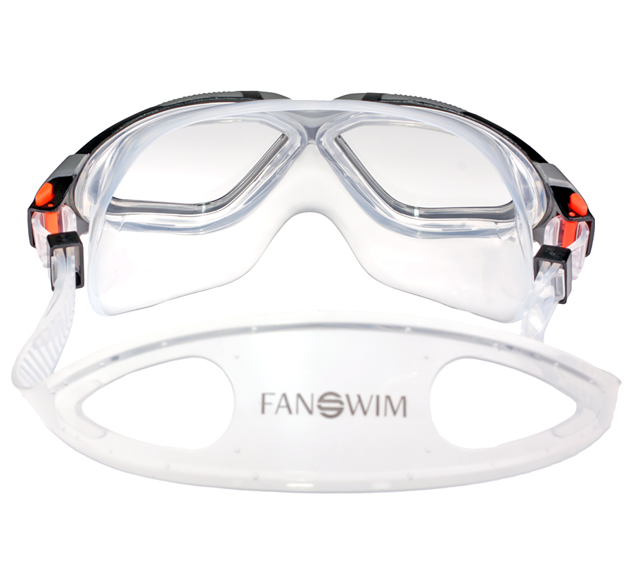 Очки для плавания FanSwim T19 (прозрачные; Серый)