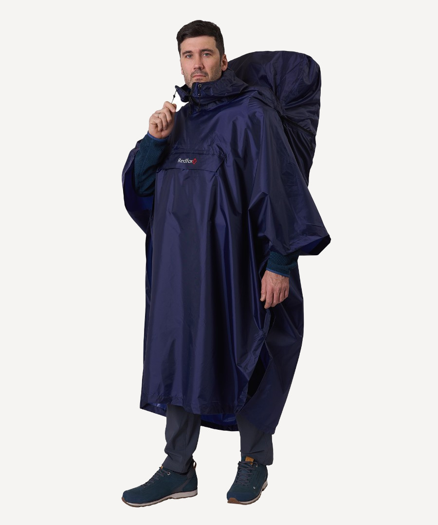 Дождевик-Пончо RedFox Poncho Plus (Унисекс; one size; т.Синий) Дождевик-Пончо RedFox Poncho Plus (Унисекс; one size; т.Синий)