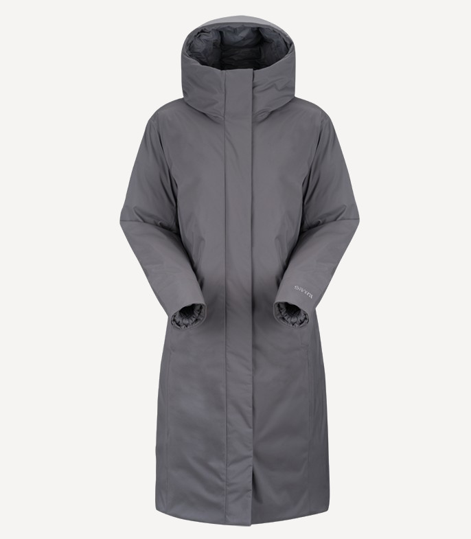 Пуховое пальто Милонега 25 (Женский; 50-170; Шторм)