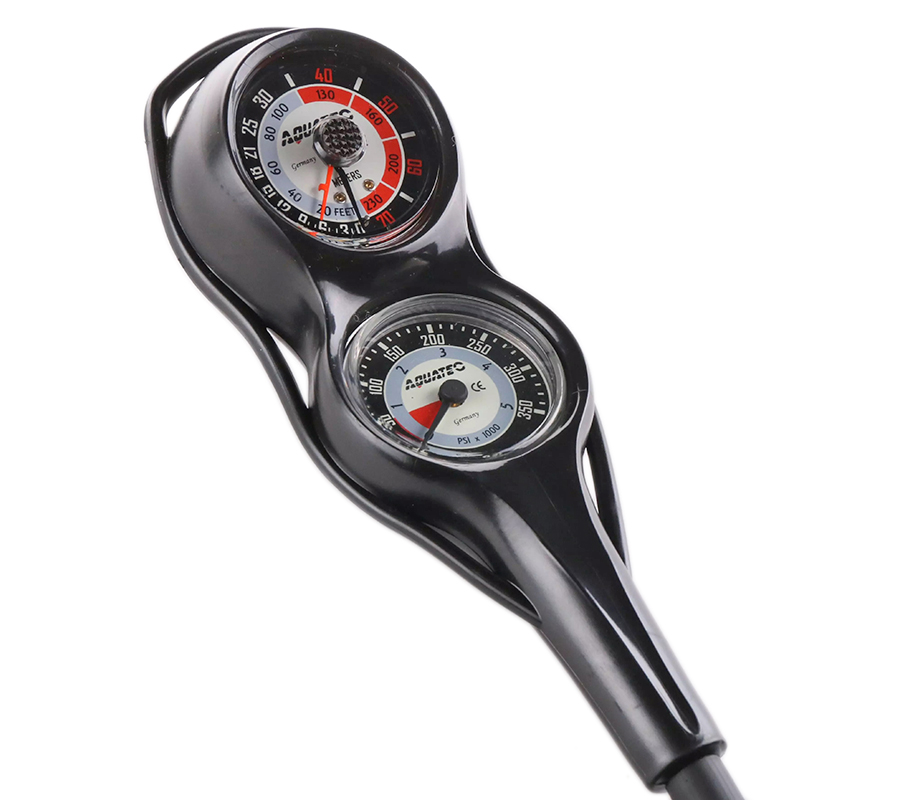 Консоль 2-х приборная Compact (манометр 350 bar + глубиномер) (black) Консоль 2-х приборная Compact (манометр 350 bar + глубиномер) (black)