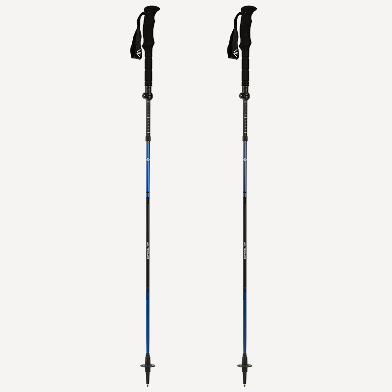 Палки треккинг GORAA  All Terrain Z pole (Черный/Синий; 590г; 38,5/135см)