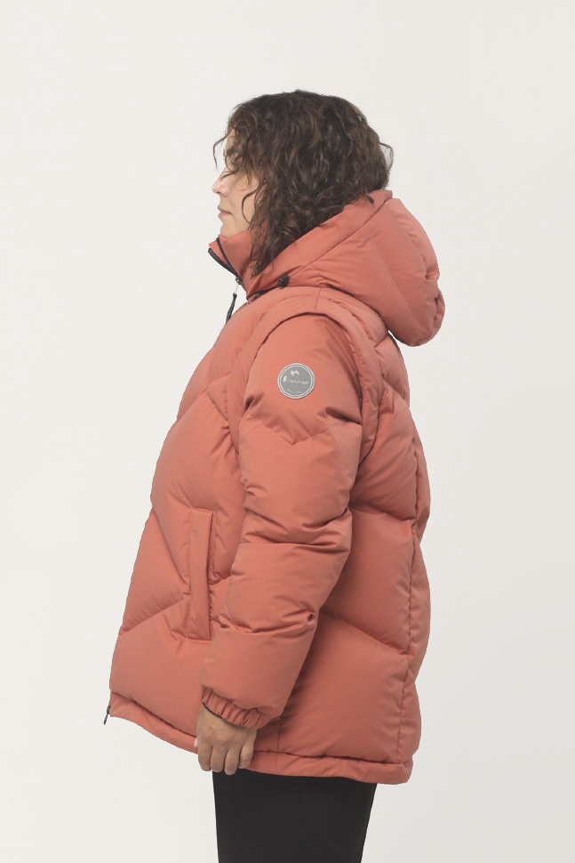 Пуховик Грета SkyStretch Goose (Женский; 50; Какао с Клюквой) Пуховик Грета SkyStretch Goose (Женский; 50; Какао с Клюквой)