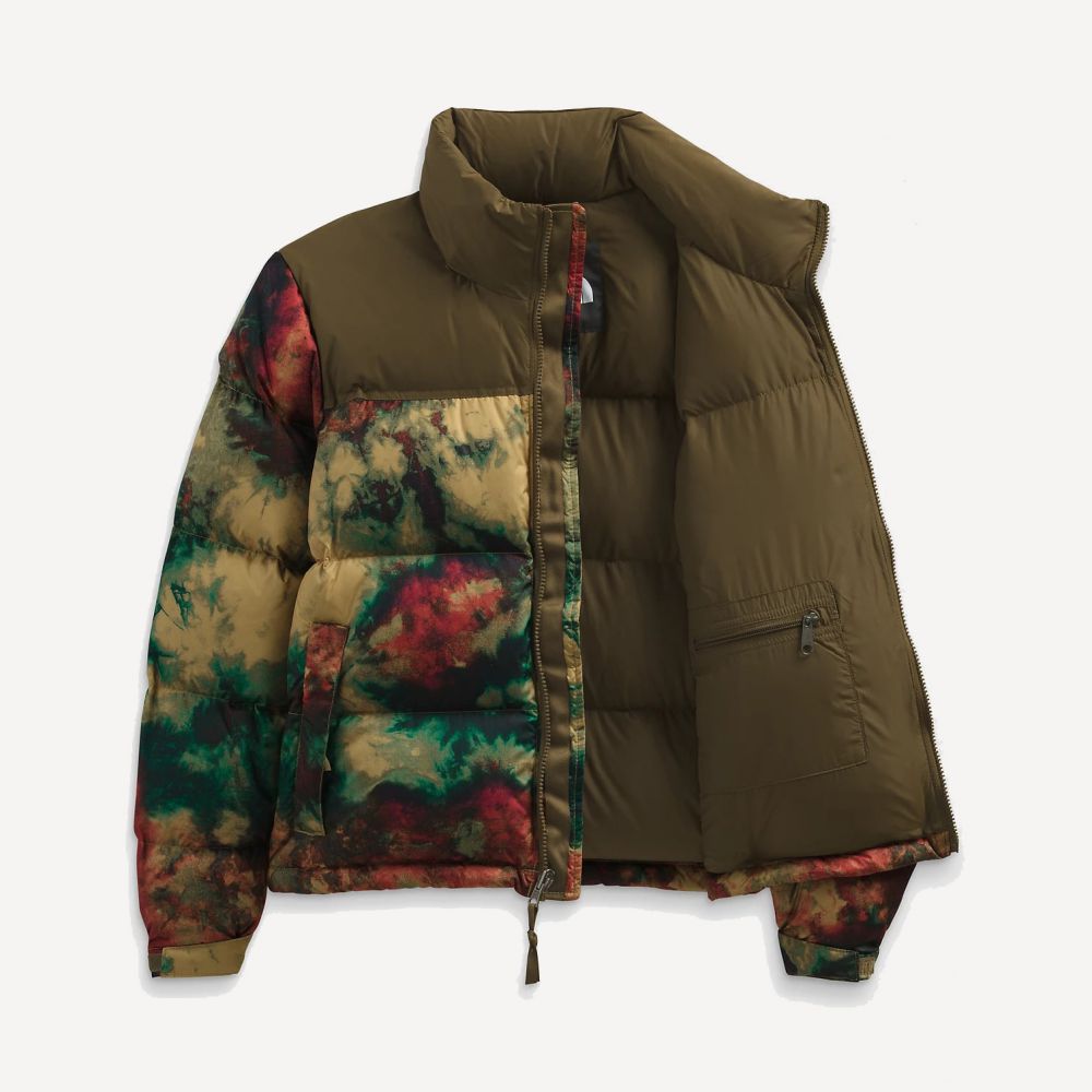 Пуховик Printed 1996 Retro Nuptse Wm (Женский; S; antelope tan ice dye print)