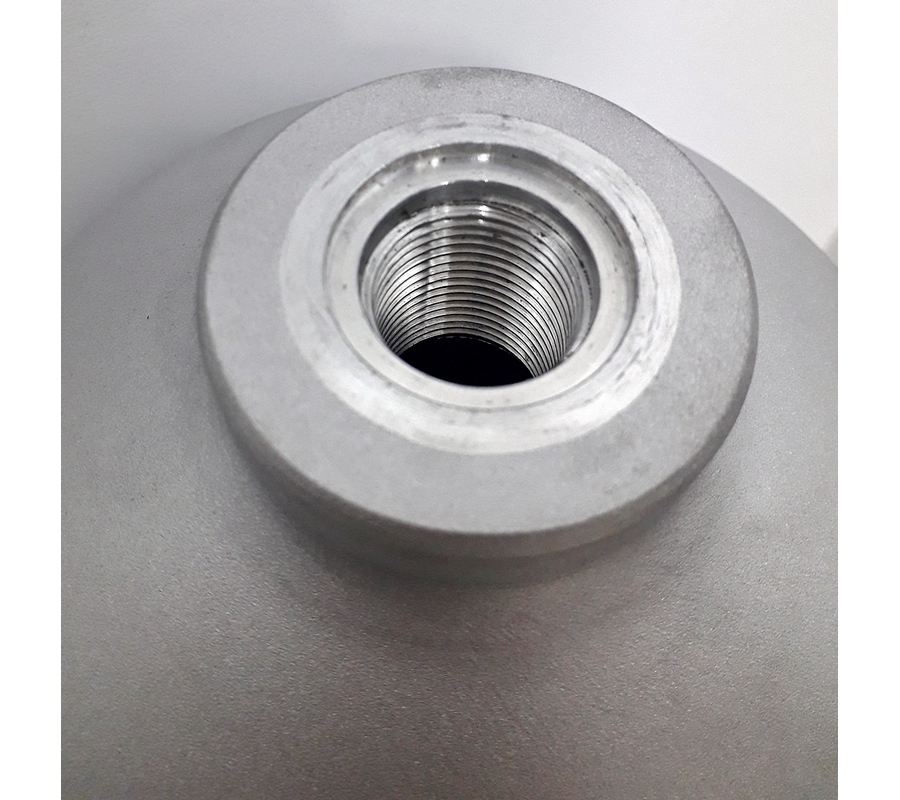 Баллон для дайвинга 12 л алюминиевый, d=184 мм, без вентиля, Alsafe Technology (серый)