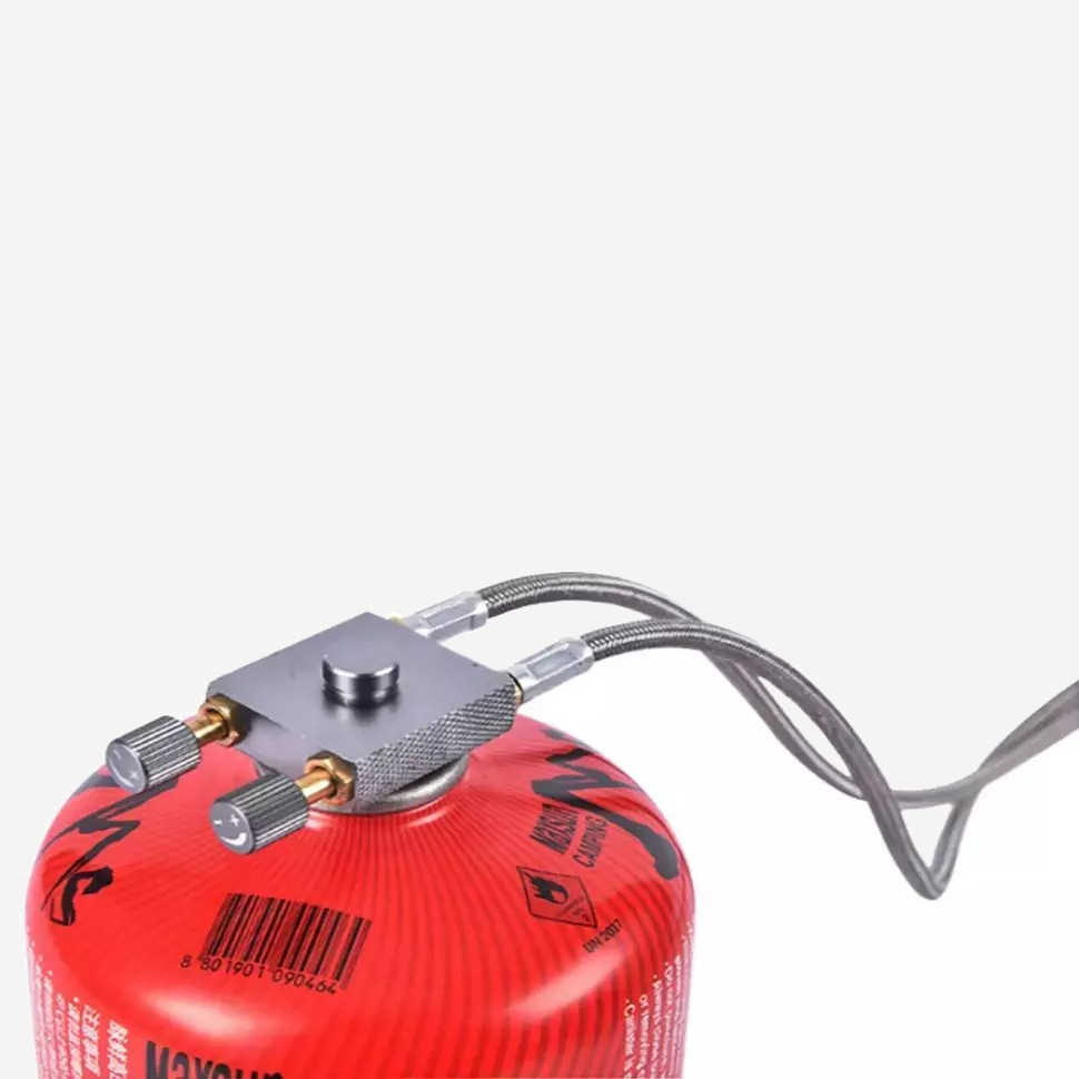 Газовая Горелка двойная BRS-32 2*1.94кВт (Стальной/Черный, 300х65х95 мм)