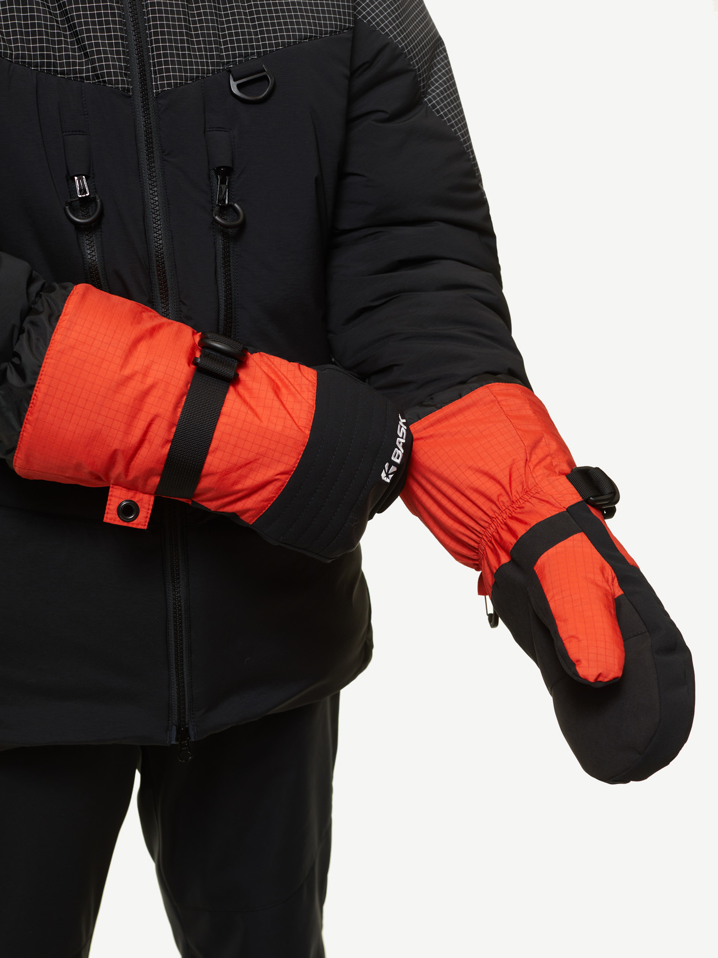 Рукавицы BASK BRUTAL Pole (L (24-25); Оранжевый/Черный)