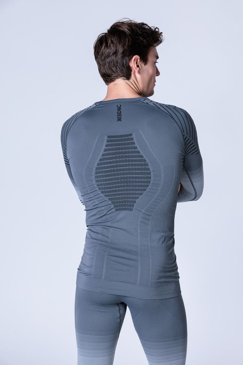 Т/Б Верх X-Bionic INVENT Graphics Shirt LS Man (L; G816 Rhino_Grey/Light_Grey/Canary)