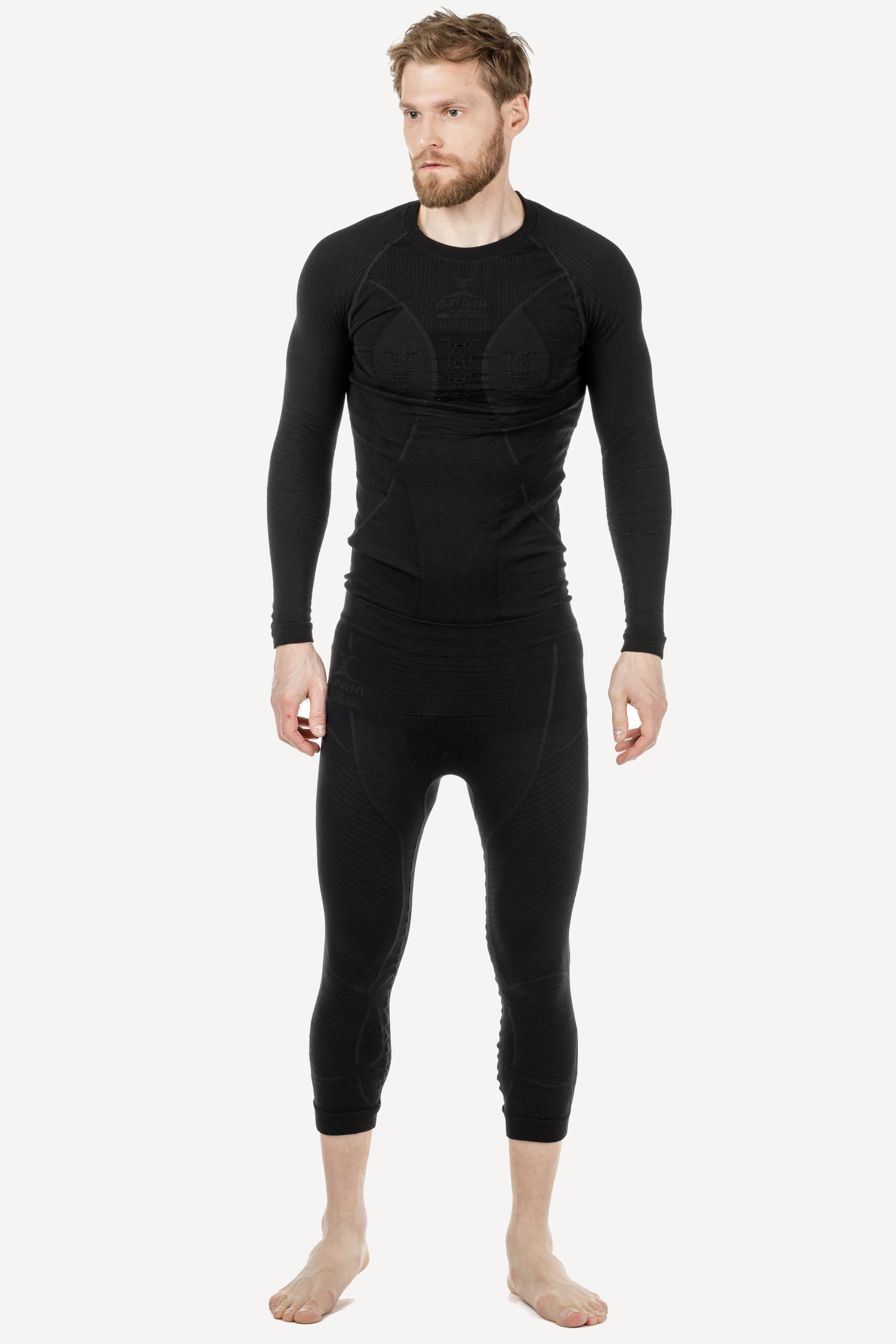 Термокальсоны Apani 4.0 Merino Pants 3/4 Man (; XXL; B026 black/black)