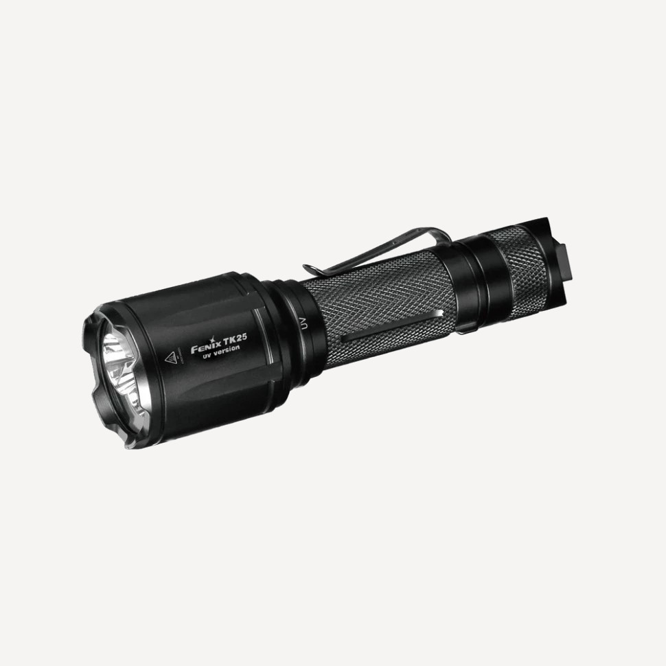 Фонарь тактический Fenix TK25 UV 1000 Lumen (White Cree XP-G3 / UV 3000mW, без аккум 18650) Фонарь тактический Fenix TK25 UV 1000 Lumen (White Cree XP-G3 / UV 3000mW, без аккум 18650)