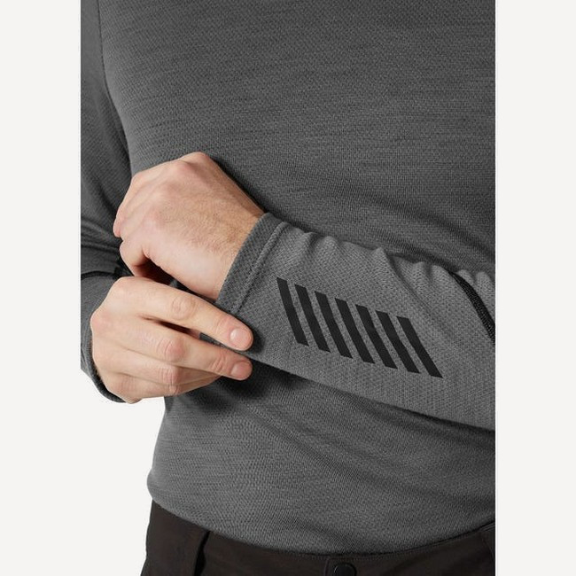 Термобелье верх HH Man LIFA Merino Midweight Crew (M; Concrete)