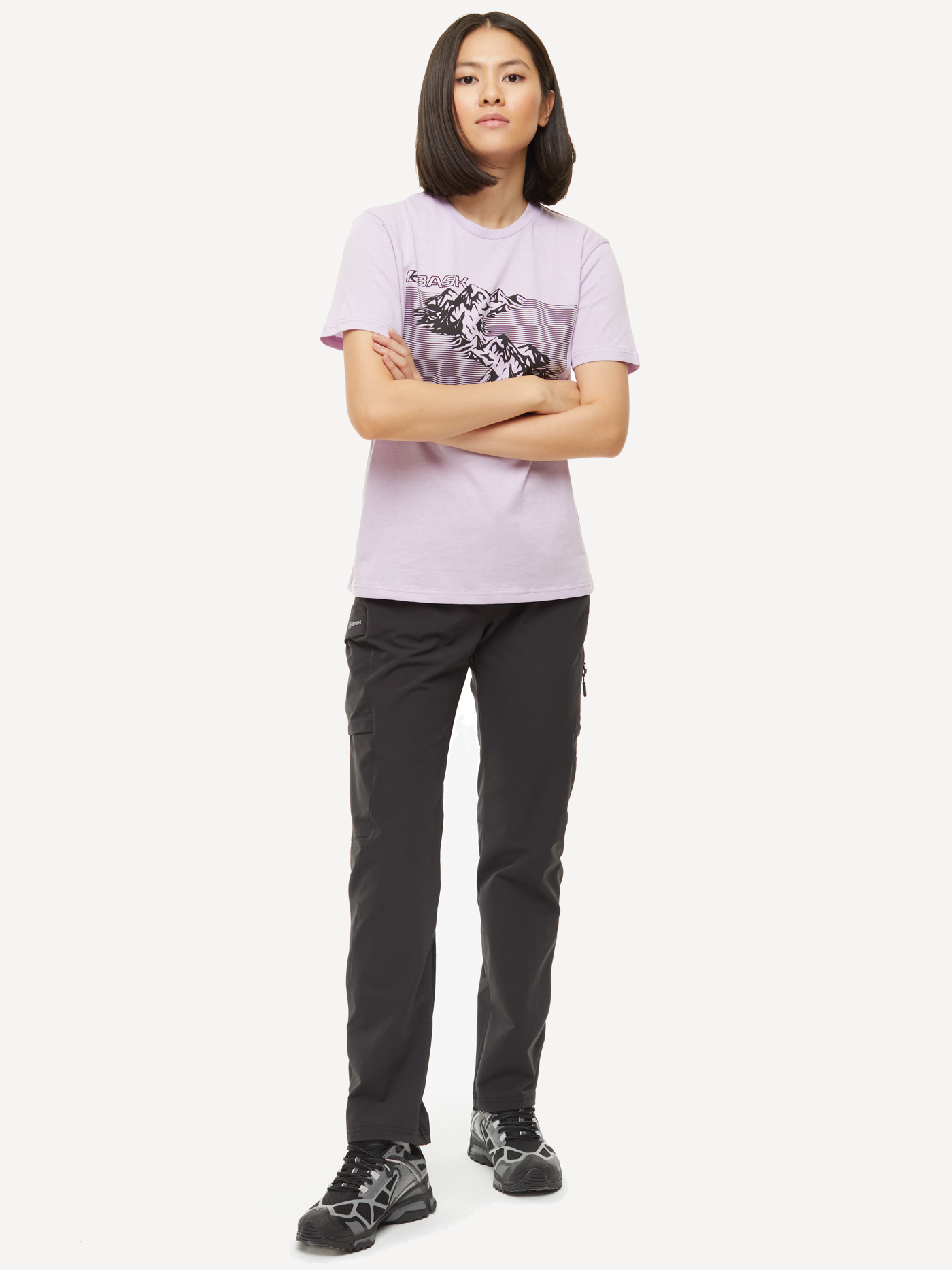 Футболка BASK Topography LT Wmn (46; Лиловый светлый)