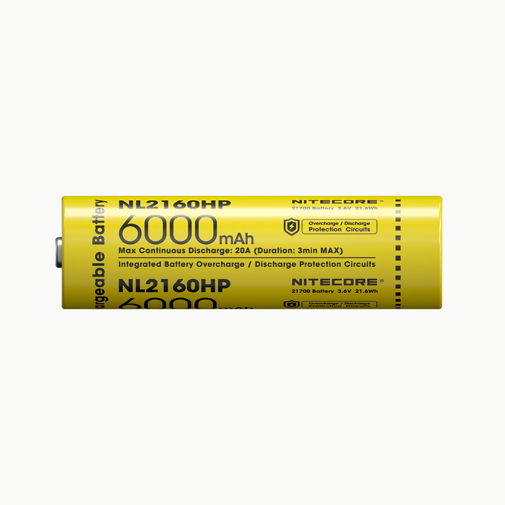 Аккумулятор NiteCore NL2160HP 21700 20A (Li-Ion 6000mAh*3.6V=21,6Wh) Аккумулятор NiteCore NL2160HP 21700 20A (Li-Ion 6000mAh*3.6V=21,6Wh)