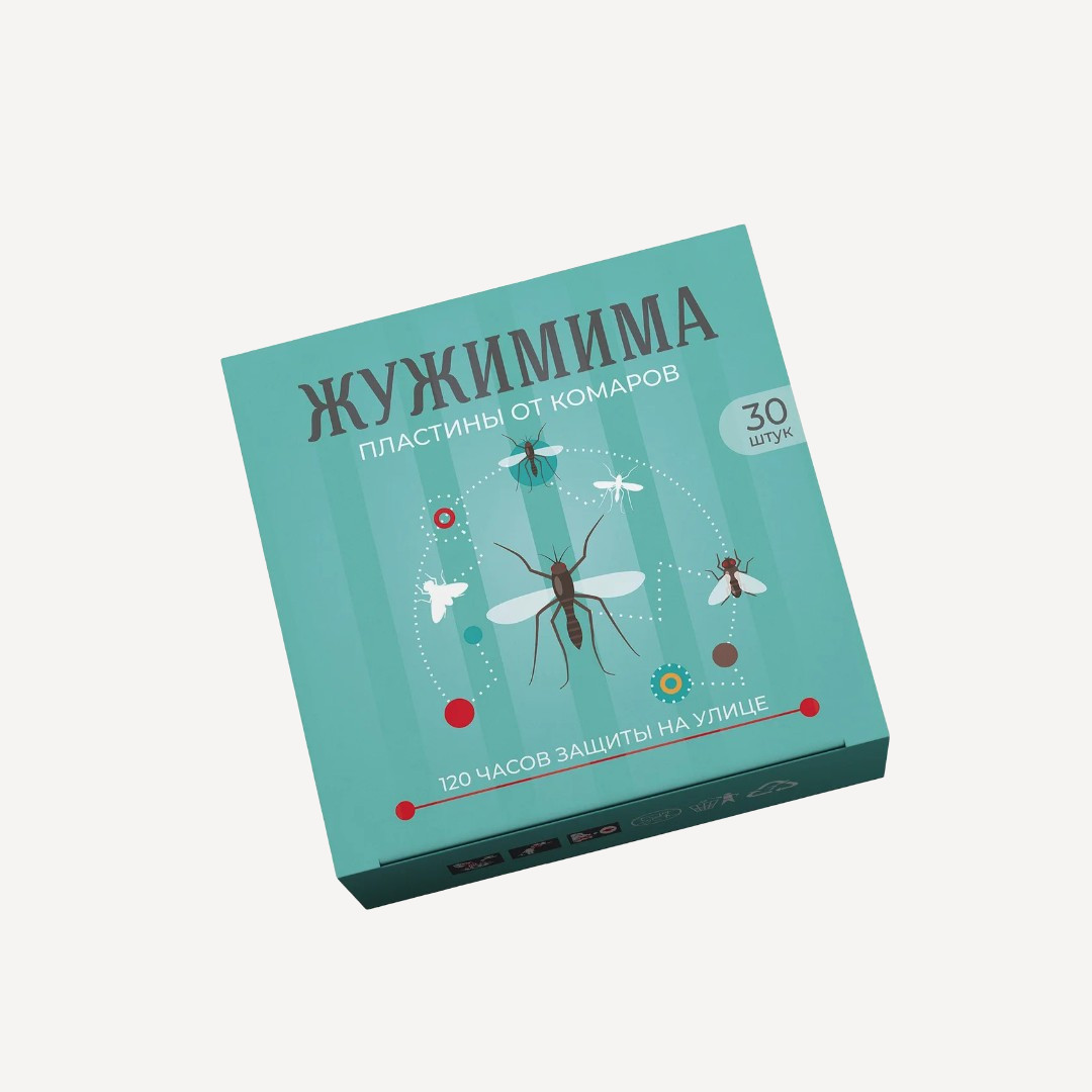 Пластины от комаров Жужимима 30 (Бирюзовый, 30шт)