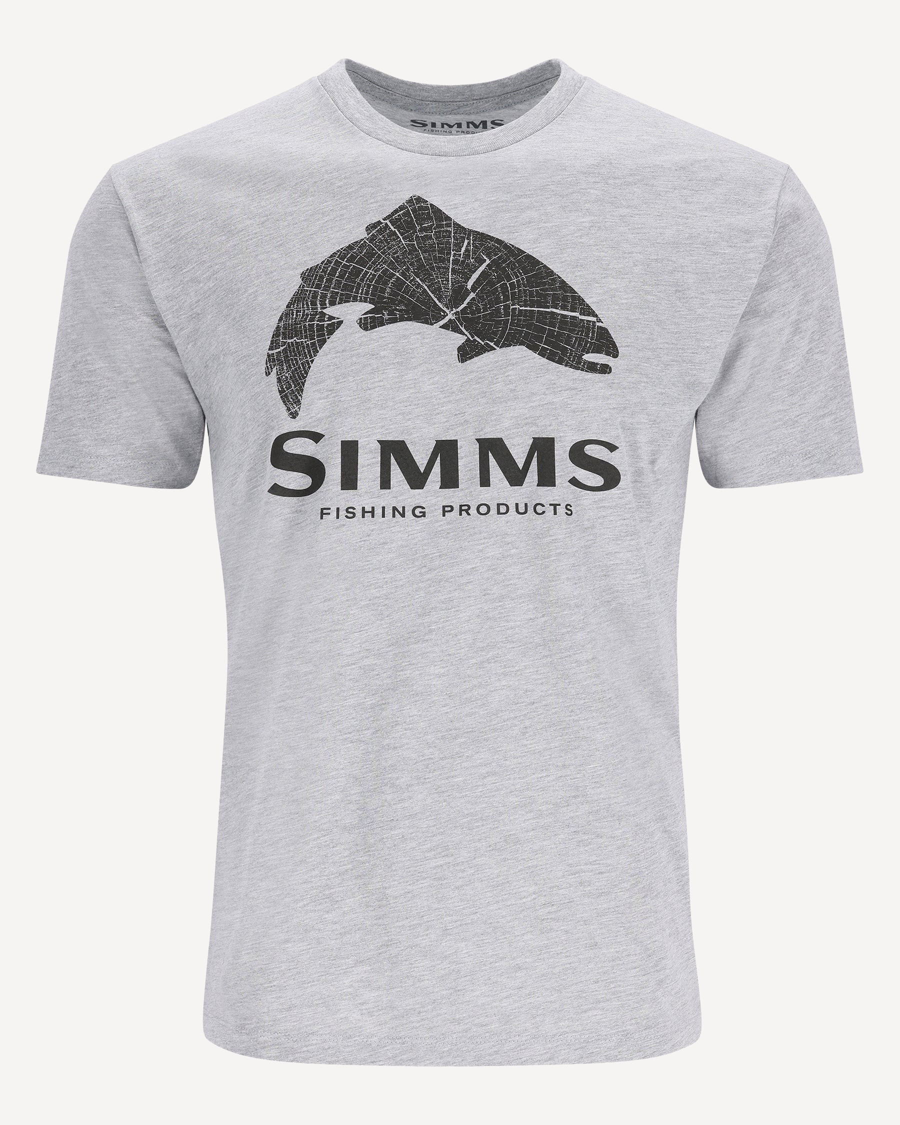 Футболка Simms Wood Trout Fill T-Shirt  (Мужской; XXL; Grey Heather)