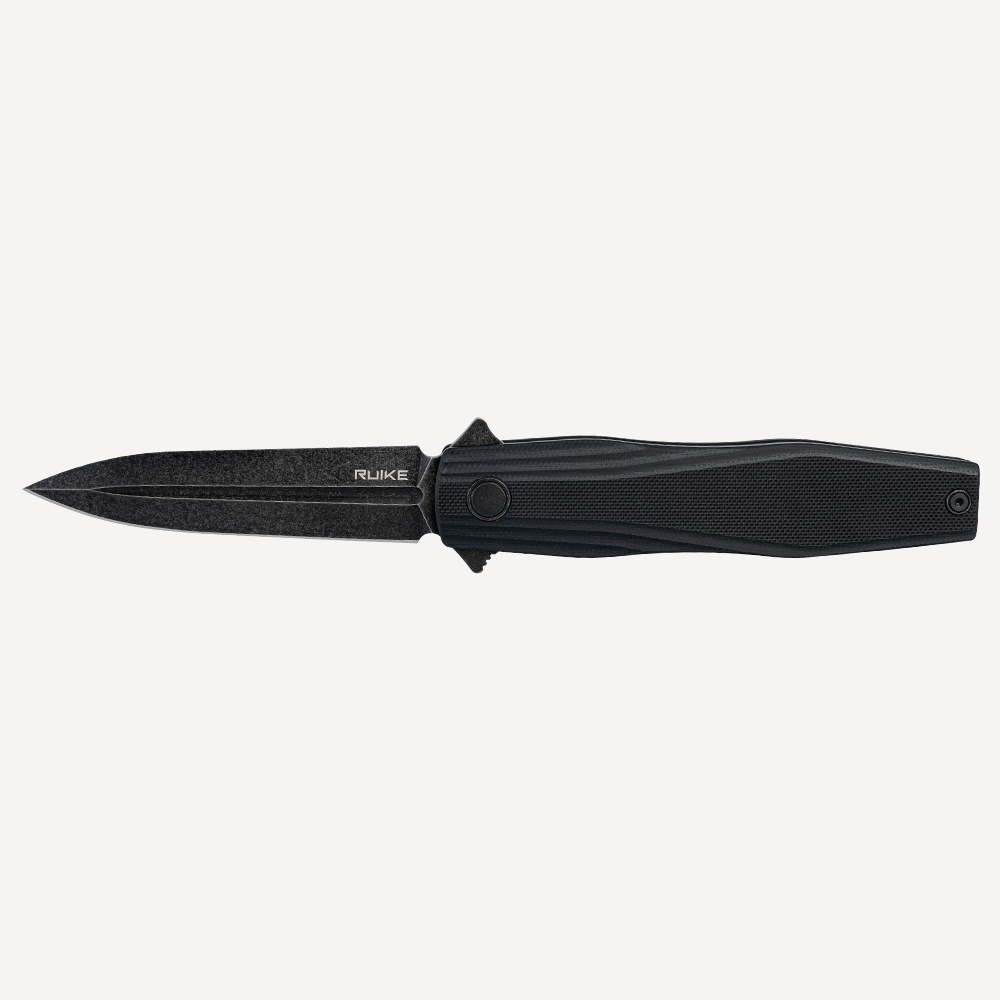 Нож складной RUiKE P188-B (Сталь_D2-Blackwash/Черный_G10) Нож складной RUiKE P188-B (Сталь_D2-Blackwash/Черный_G10)