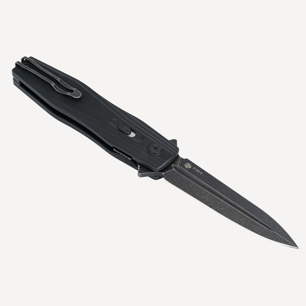 Нож складной RUiKE P188-B (Сталь_D2-Blackwash/Черный_G10) Нож складной RUiKE P188-B (Сталь_D2-Blackwash/Черный_G10)