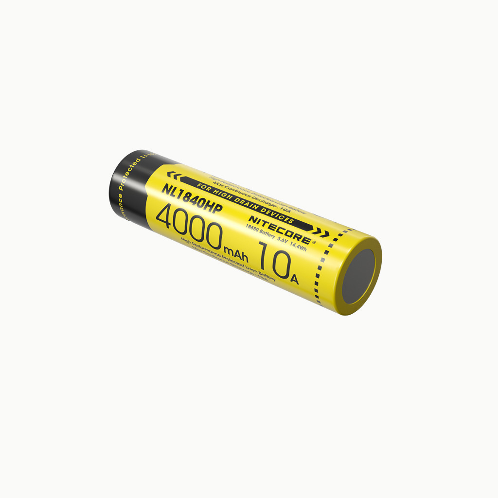 Аккумулятор NiteCore NL1840HP 18650 10A (Li-Ion 4000mAh*3.6V=14,4Wh) Аккумулятор NiteCore NL1840HP 18650 10A (Li-Ion 4000mAh*3.6V=14,4Wh)