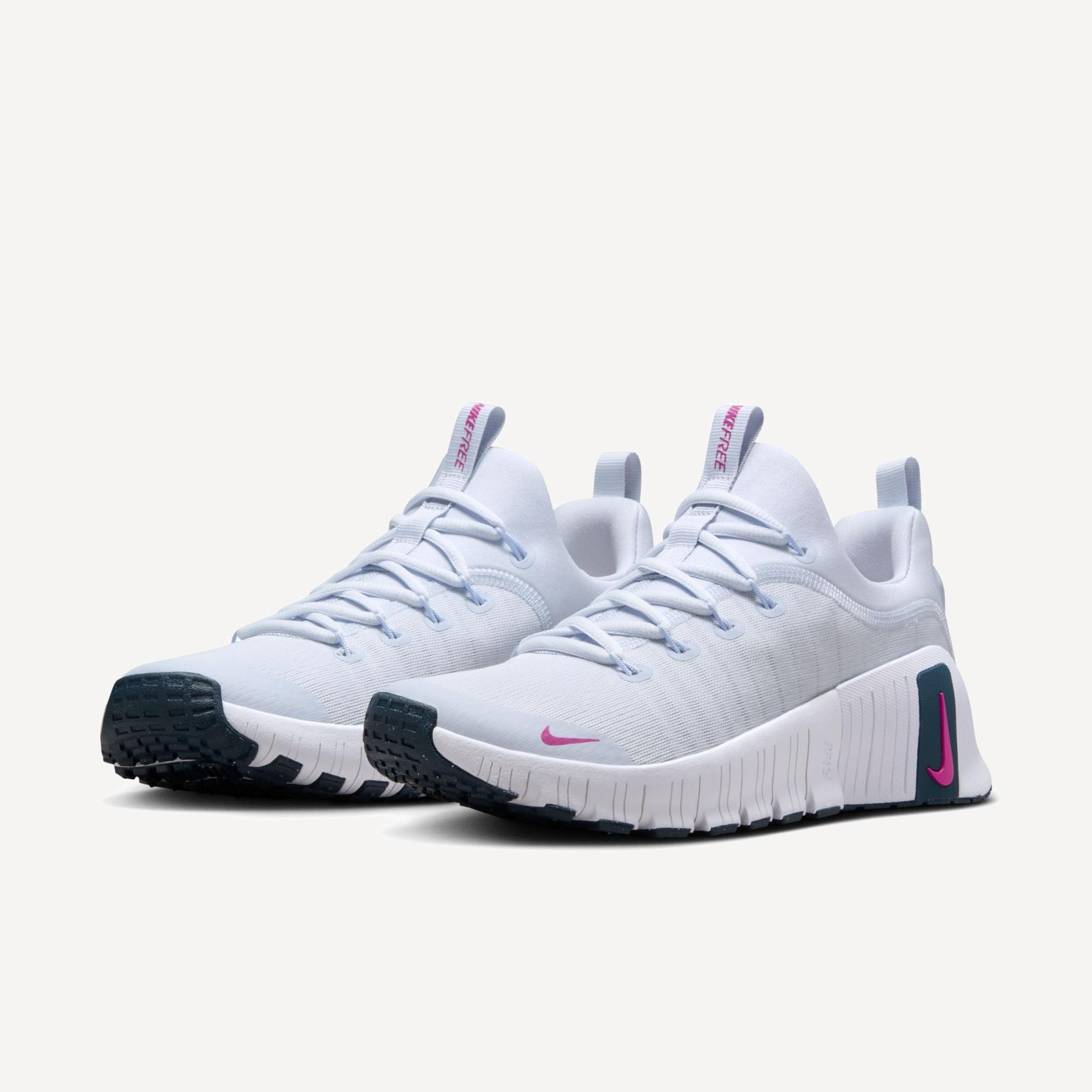 Кроссовки FREE METCON 6 Ws (RU 37.5 EU 38.5 USw 7.5 СМ 23.7; football grey/armoury navy/hot fuchsia)