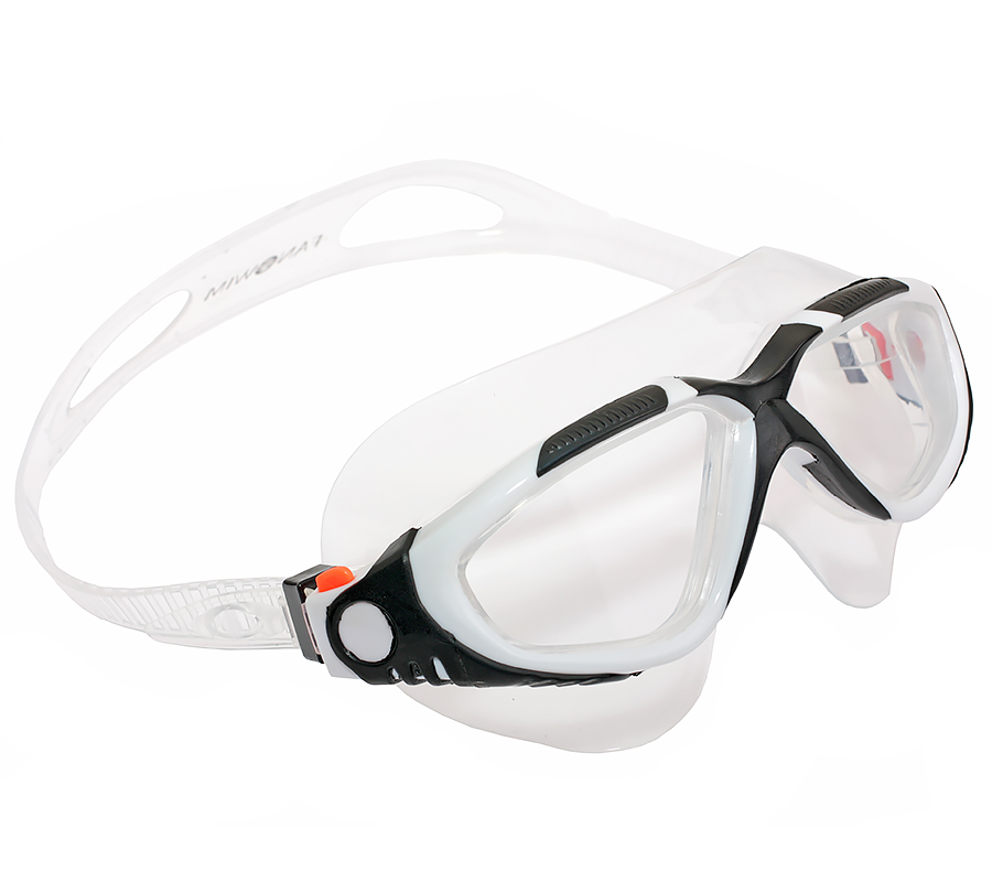 Очки для плавания FanSwim T19 (прозрачные; черный/белый)