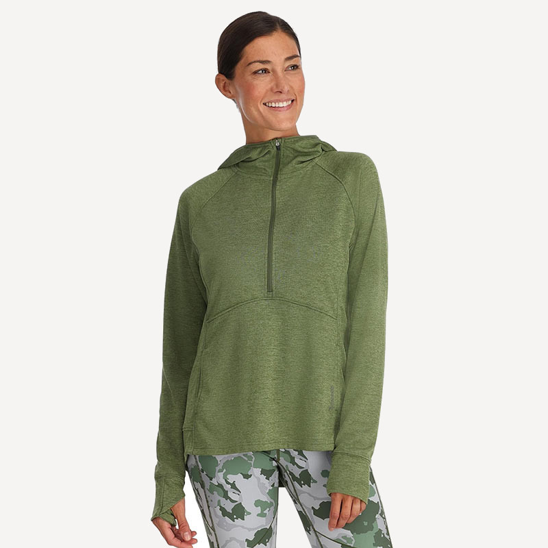 ТермоХуди Simms Women's Bugstopper Hoody (Женский; S; Dark Clover Heather)