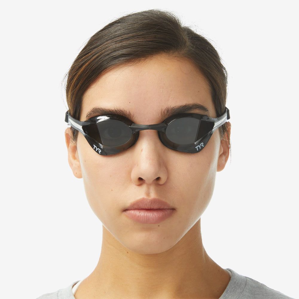 Очки для плавания Tracer-X Elite Racing (темные; черный)