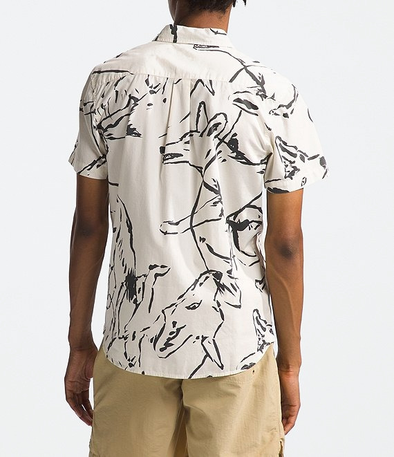 Рубашка TNF S/S Baytrail Pattern Shirt (Мужской; S; WhiteDune CoyoteField SketchPrint)