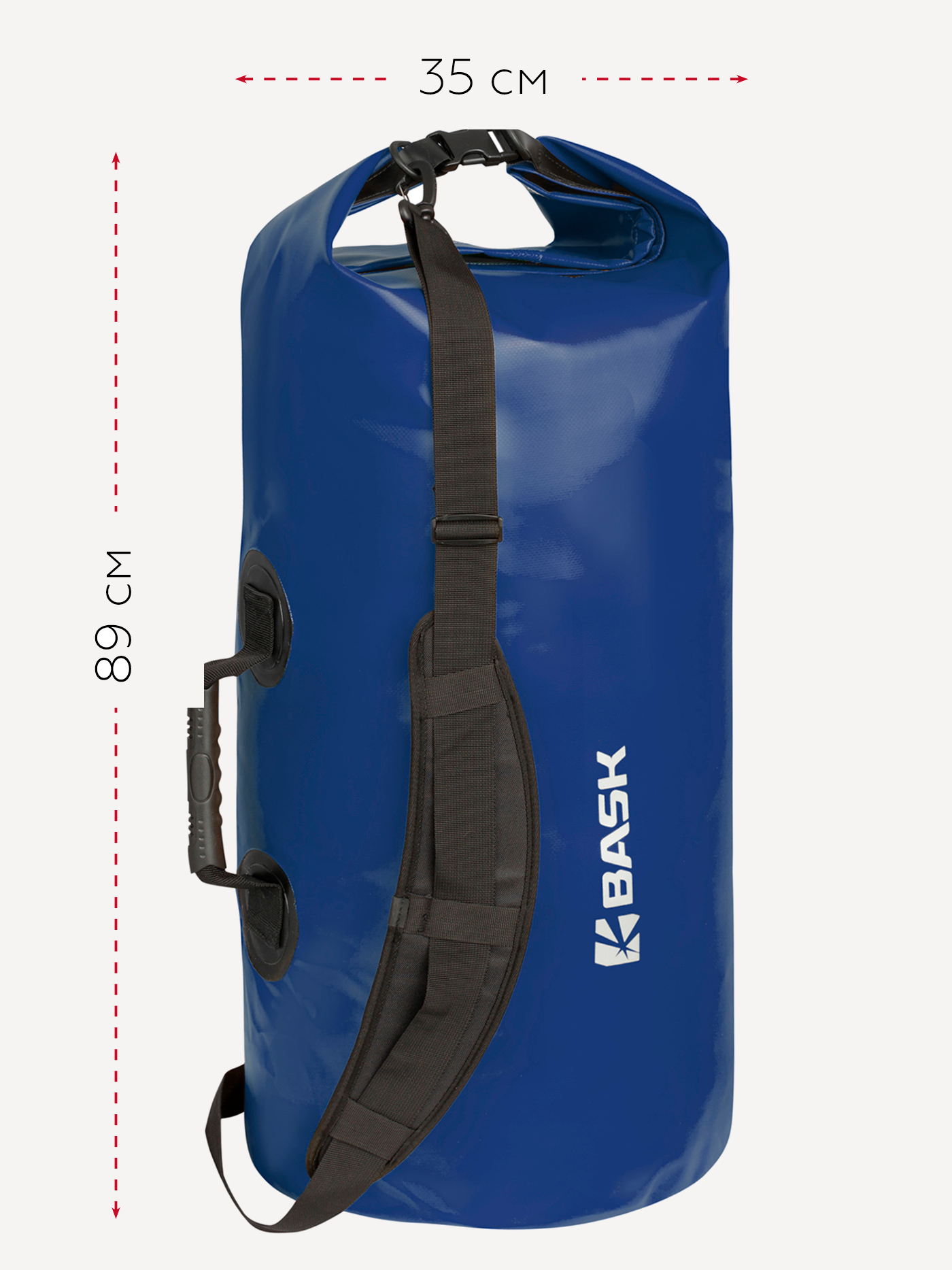 Гермомешок BASK WP Bag 80 V3 (синий; 80 л)