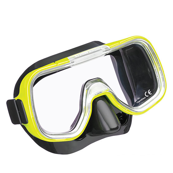 Комплект маска+трубка UCR-2022P в сумке (черный силикон; BK/FY)