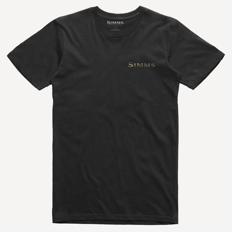 Футболка Simms Walleye Logo T-Shirt  (Мужской; S; Black)