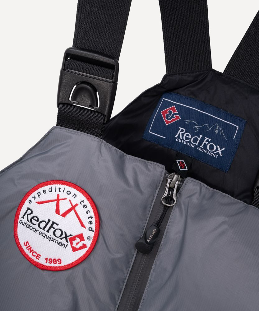 Полукомбинезон пуховой RedFox Pumori (; 52; асфальт / черный)