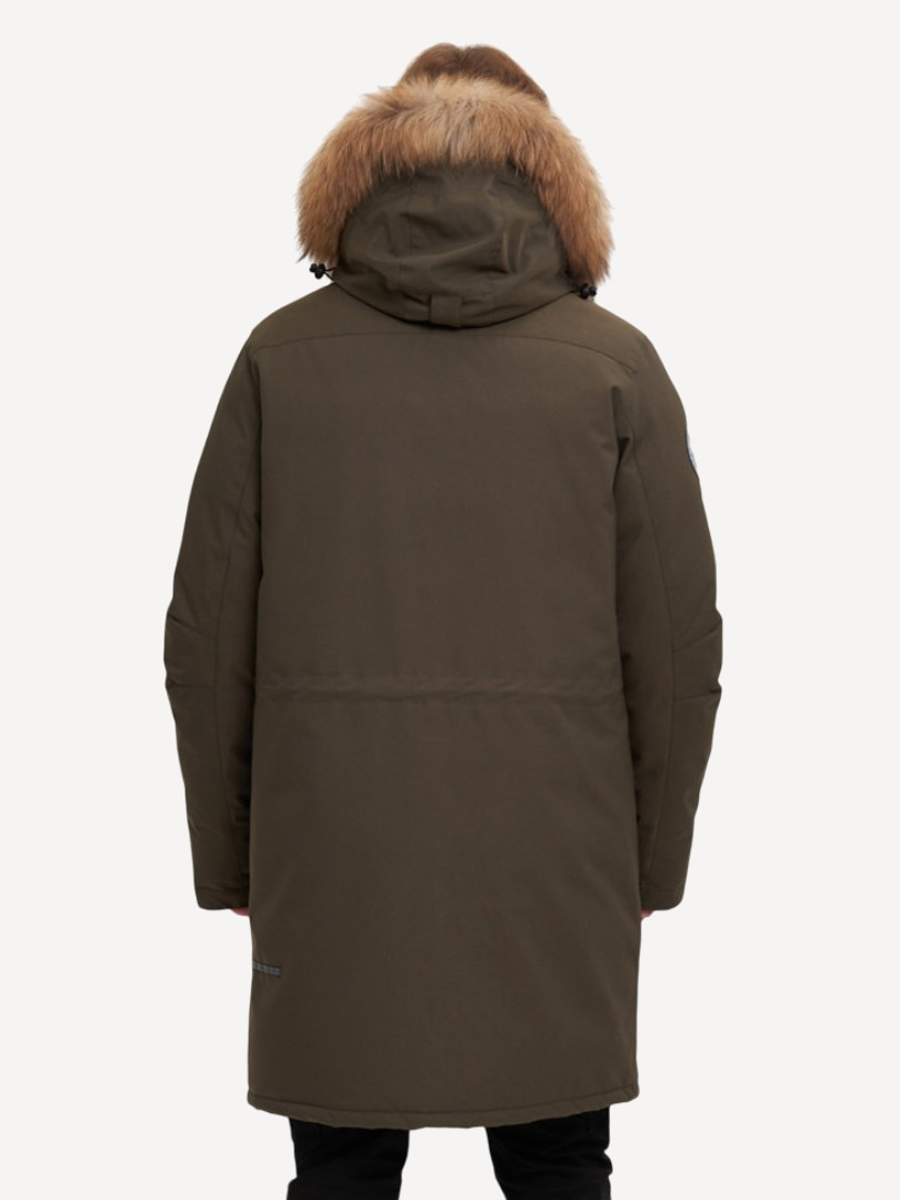 Пуховик Хаски Top Arctic Goose (Мужской; 56; Олива без*Меха)