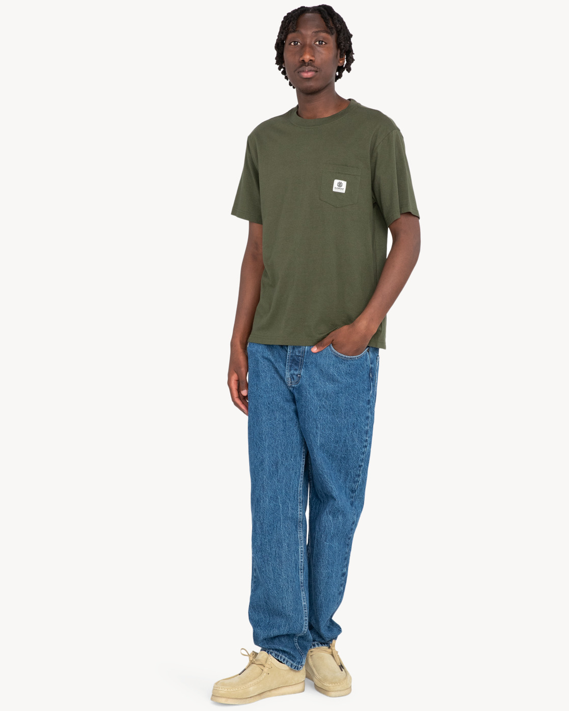 Футболка BASIC Pocket LBL (M (48); forest night; Мужской)