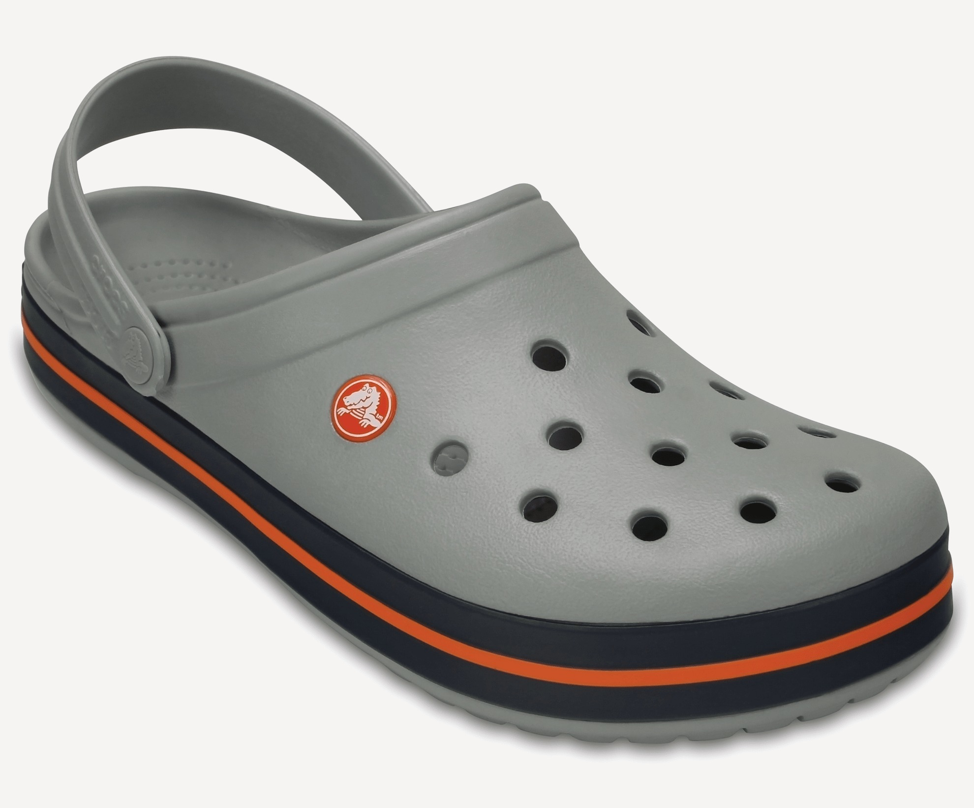 Crocs Crocband Clog Light Grey Navy EU 37 38 M5W7 22.9