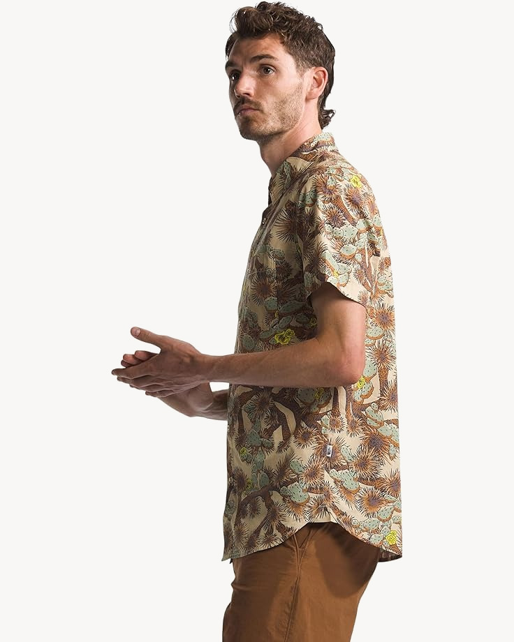 Рубашка TNF S/S Baytrail Pattern Shirt (Мужской; S; GravelCactus CamoPrint)