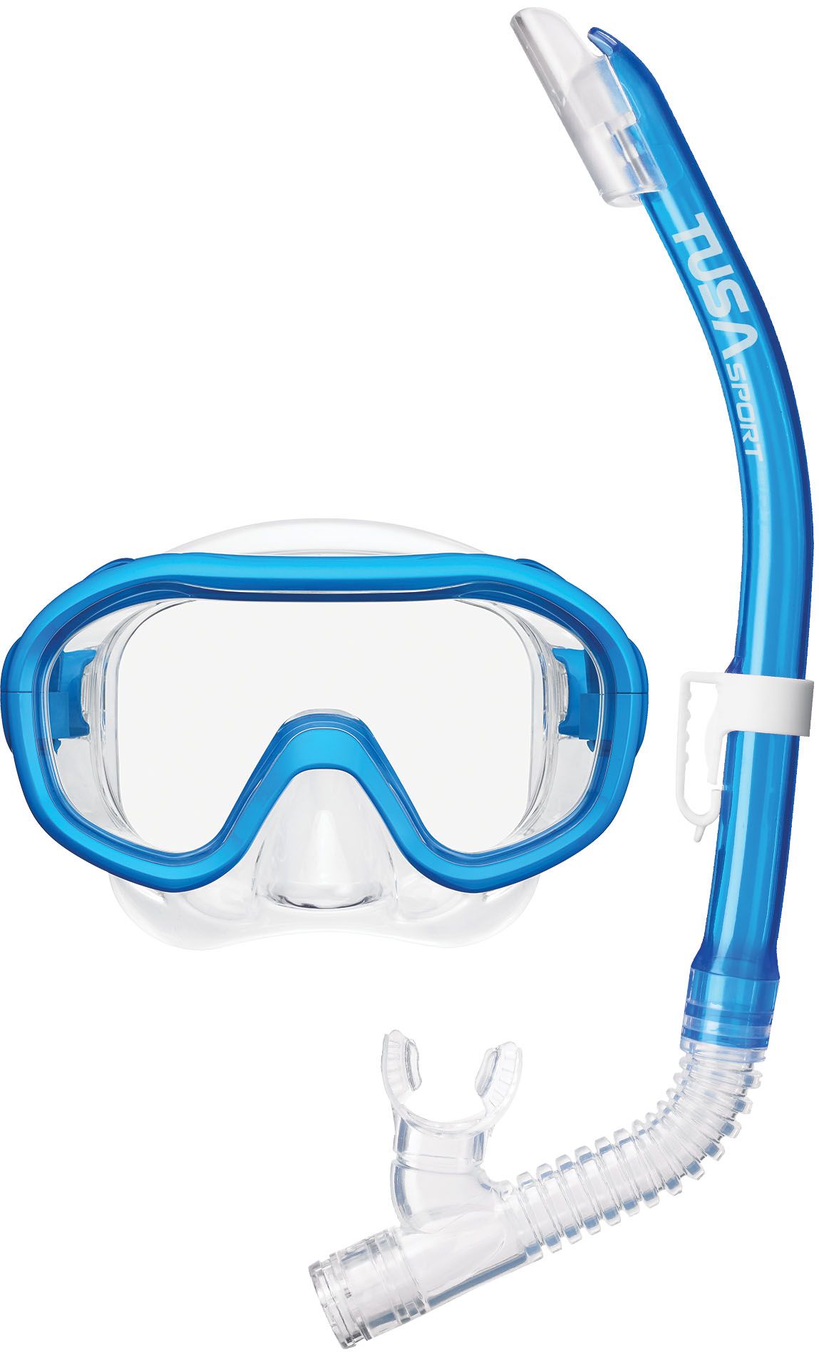 Комплект маска+трубка UCR-0211P в сумке (прозрачный силикон; CB)