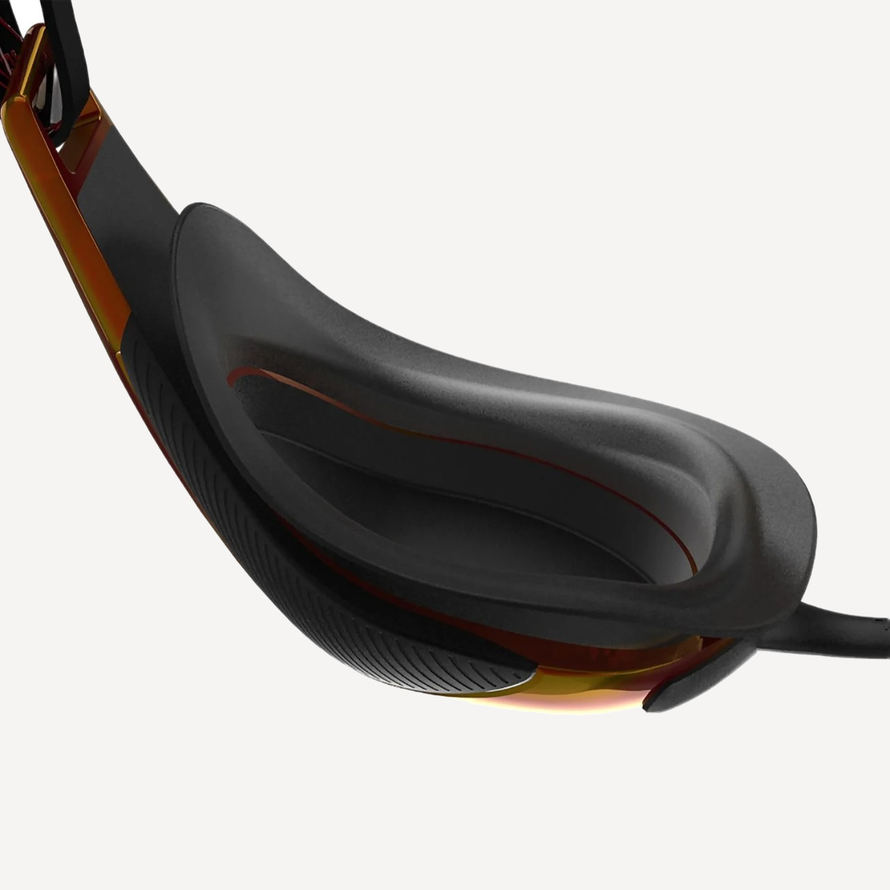 Очки для плавания Speedo Fastskin Hyper Elite Mirror (зеркальные; черный/оранжевый/золотой)